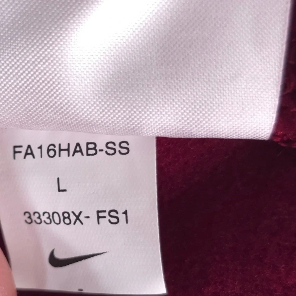 Nike‎ FSU Seminoles Sweatshirt Mens Large Maroon Therma-FIT Crew Neck Collegiate